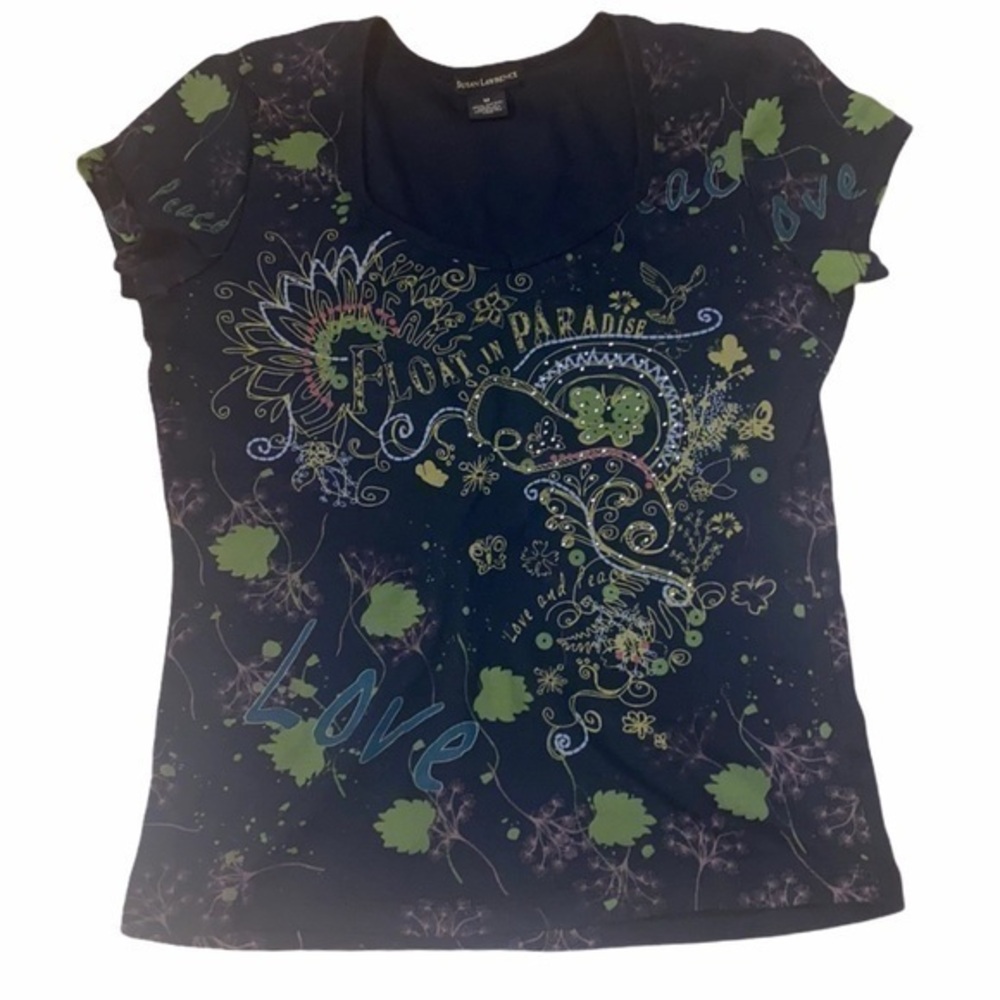 Susan Lawrence short sleeve blouse,medium,cotton